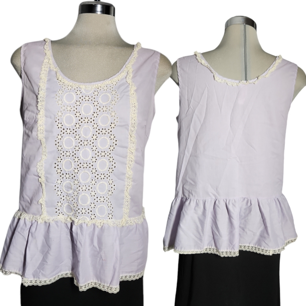 SLUMBER SUZY  Lite Purple  Sleeveless Top Size M